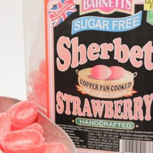 STRAWBERRY SHERBET - BARNETTS - Sugar Free - 90gm